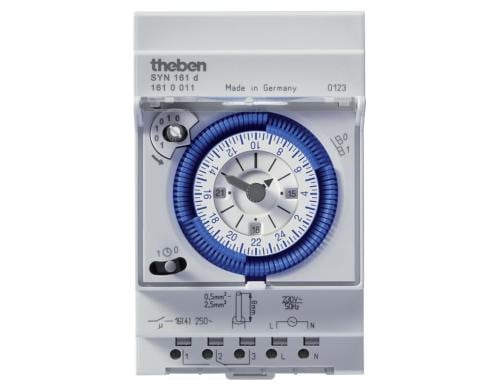 Theben Analog-Zeitschaltuhr 24h 1 Kanal, 16A, 230V, Schaltzeit 15min