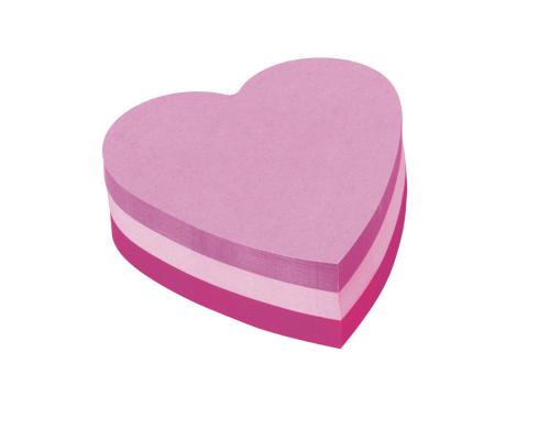 3M Post-it,Haftnotizen, Herz-förmig Neon 3-farbig, 76x76mm