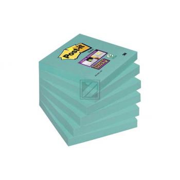 3M Post-it Haftnotiz Super Sticky grün 6 Blocks à 90 Blatt, 76x76mm