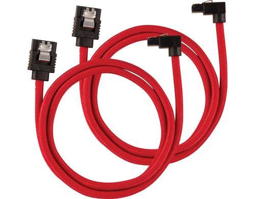Netzteil Zubehör Corsair SATA, 60 cm rot Premium SATA-Kabel, 6 Gbps, rechtwinklig