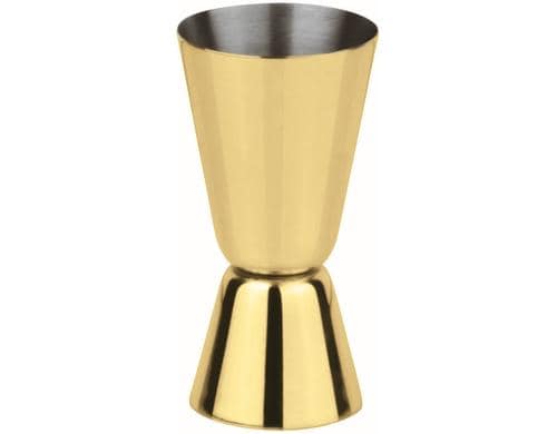 Paderno Cocktail Messbecher gold 40/20ml, D 4cm, H 7cm