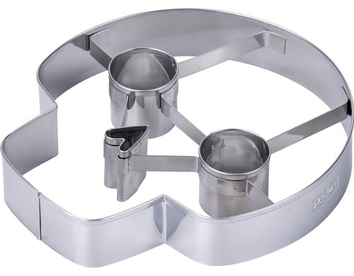 Zenker XXL Ausstecher Totenkopf Edelstahl, 138x130x26mm