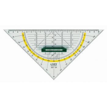 Linex: Geometriedreieck m. Grif 22.5cm Geo-Dreieck