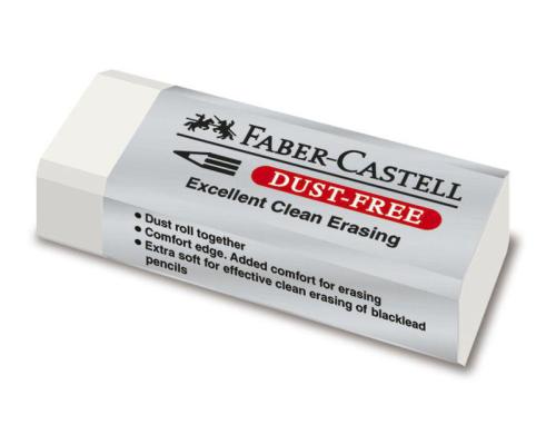 FABER-CASTELL Kunststoffradierer DUST-FREE weiss
