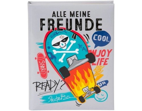 Goldbuch Freundebuch Skater 1 Stück, Grösse: A5, 88 Seiten Illustriert