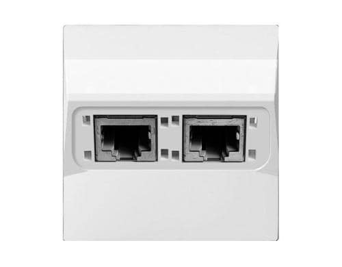 ABB Sidus EB-Netzwerkdose 2xRJ45 ungeschirmt, E-Typ, weiss