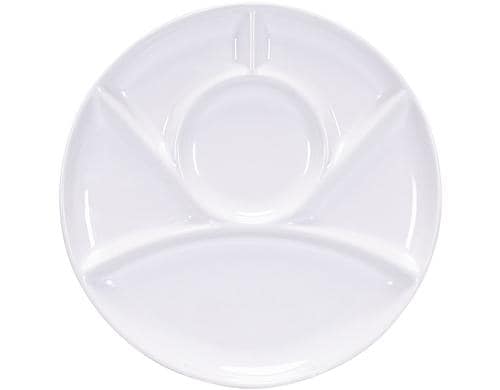 Kadastar Fleischfondue-Teller weiss 26cm weiss, Ø 26 cm