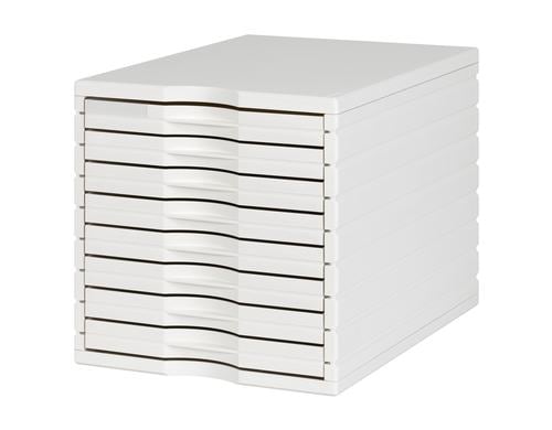 Styro Schubladenbox Styrotop 8 Schubladen, weiss