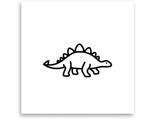 minink Tattoo Kleiner Stegosaurus Grösse: S (3.0 cm x 1.4 cm)