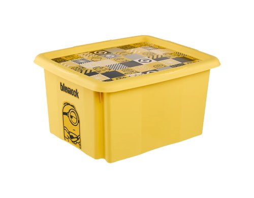 keeeper Dreh-/Stapelbox mit Deckel 24 l Karolina Minions Mosaic