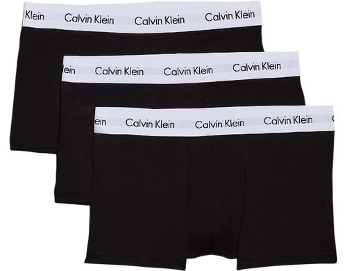 Calvin Klein 3P Low Rise Trunk Black, S