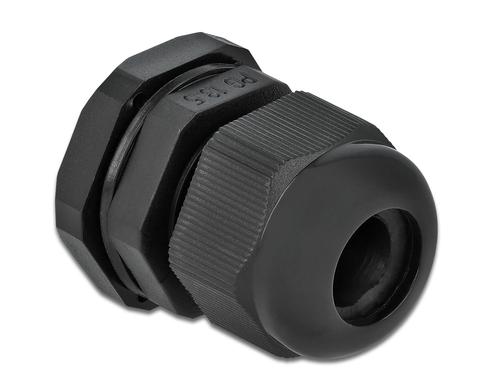 Delock Kabelverschraubung PG13 24mm IP 68, schwarz, 10 Stück