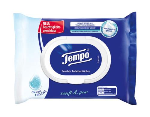 Tempo Feuchttücher sanft&pur Parfumfrei 42 Tücher