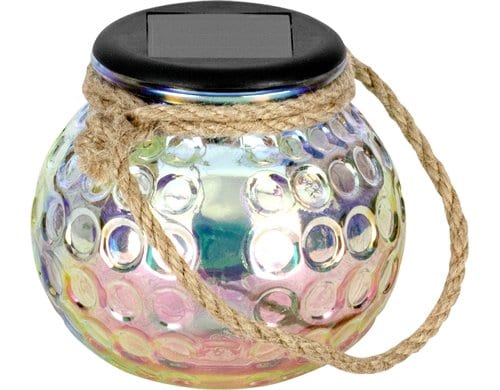 EGLO SOLAR Windlicht Glas irisierend Solar / inkl.  1x LED 0,03W, Solar