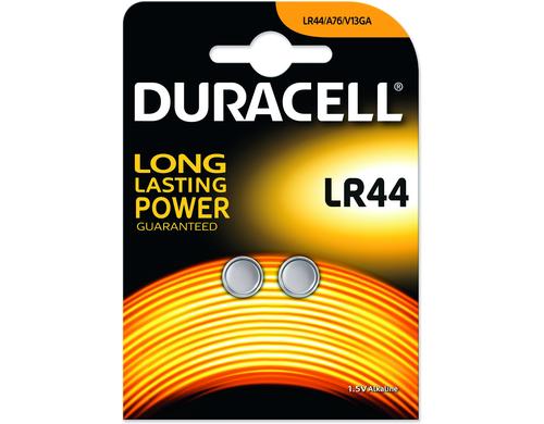 Duracell Alkaline LR44, 2 Stk 1,5 Volt, 2 Stück