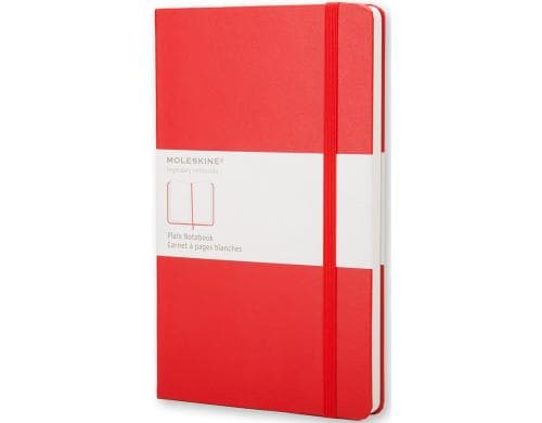 Moleskine Notizbuch Classic A5 Scharlachrot blanko, Hardcover