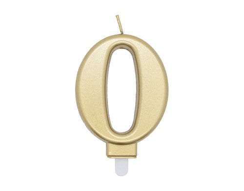 Amscan Kerzen Zahl 0 Sparkling Celebrations Gold