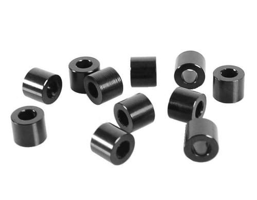 RC4WD Spacers M3 6mm, Schwarz, 10 Stück,