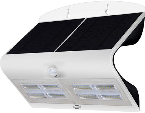 Brennenstuhl Solar-LED-Wandleuchte SOL 800 mit Bewegungsmelder, IP65, weiss