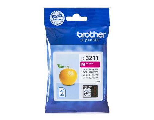 Tinte Brother LC-3211M, magenta, 200 Seiten, DCP-J772, DCP-J774DW, MFC-J890D