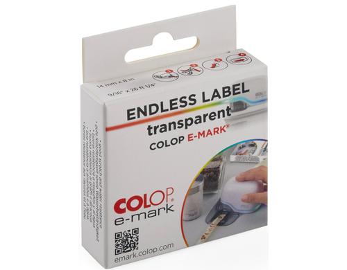 Colop E-Mark Etiketten endlos transparent 1 Rolle