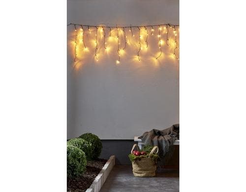Star Trading LED Icicle Vorhang 240 B: 590cm, H: 55cm, 240 LEDs, warmweiss