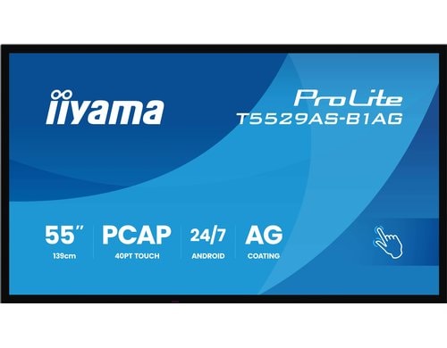 Iiyama T5529AS-B1AG 55, Touch, VA, UHD, 500cd, Android