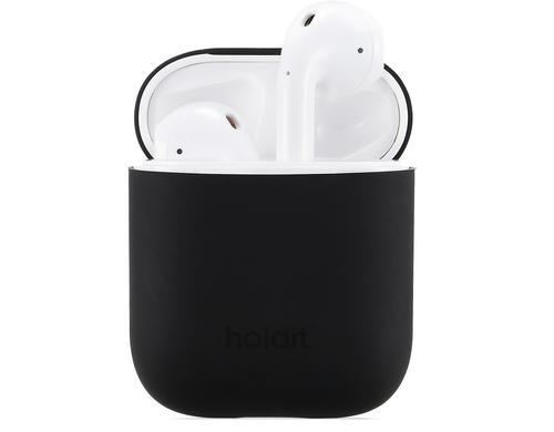 Holdit Silikon Airpods Case Black für Apple Airpods