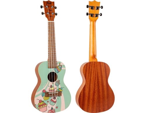 Flight Ukulele Concert - Cupcake Ukulele, Gigbag