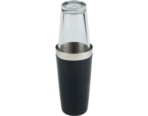 APS Cocktail Shaker Boston Black, gummiert