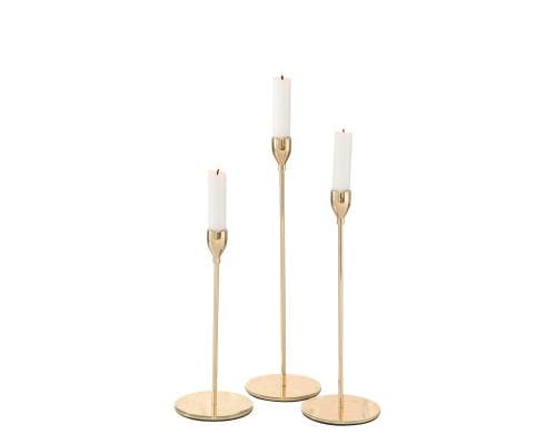 Boltze Kerzenständer Malte 3er Set 3 Stück, Eisen, Höhe: 23-33cm