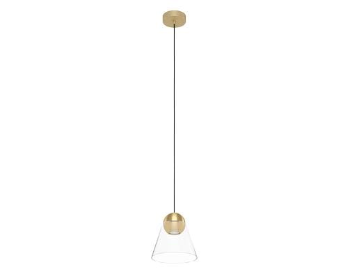 EGLO CERASELLA Hängeleuchte messing/klar inkl. 1x GU10-LED 4,5W, nicht dimmbar
