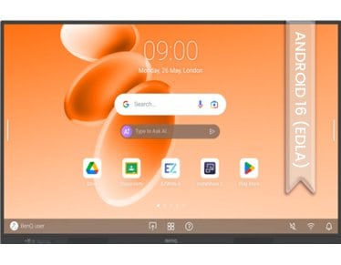 Benq RE6505E LED Interaktiv-Board 65 Touch Display, Ultra HD, 450cd/m2,18/7