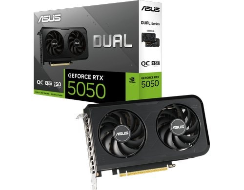ASUS DUAL RTX5050 O8G, GDDR6 GeForce RTX5050, 3x DP, 1x HDMI