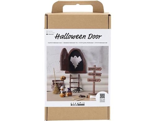 Creativ Company  Bastelset Halloween Wichteltür, 12 Stück