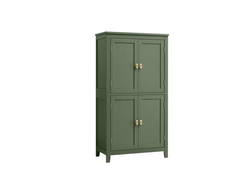 Vasagle Kommode Grün MDF, 60x30x110 cm (BxTxH)