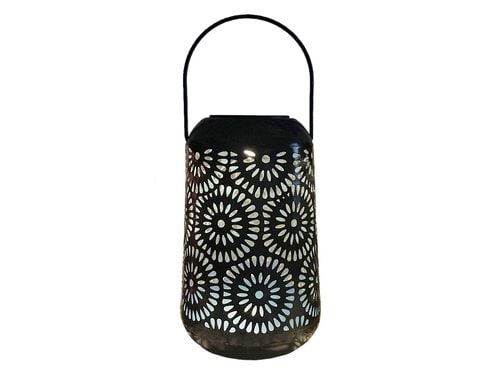 Dameco LED Solar Laterne Sonne blau LED ww, D11cm H18cm