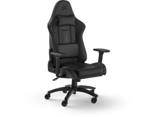 Corsair T100 Leatherette Schwarz Kunstleder Schwarz