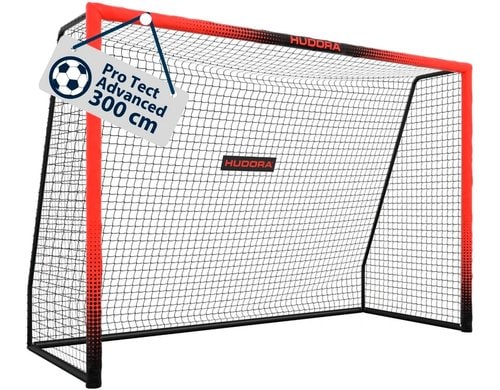 Hudora Fussballtor Pro Tect 300 Advanced schwarz/rot