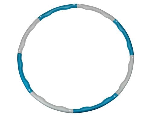KOOR Hula Hoop Hono 1.2 kg / 8-Segmente grau-blau, 100cm Durchmesser