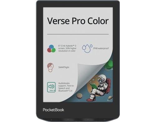 PocketBook Verse Pro Color Stormy Sea 6 E-Ink Kaleido, 16GB Speicher
