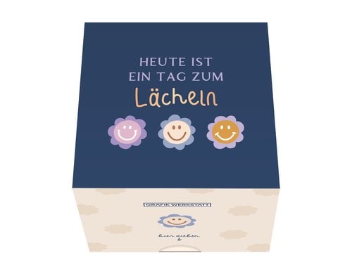 Grafik Werkstatt Message in a Box Lächeln
