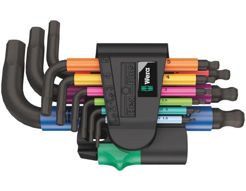 Wera 950/9 Hex-PlusMulticolour 2 Winkelschlüsselsatz, 9-teilig