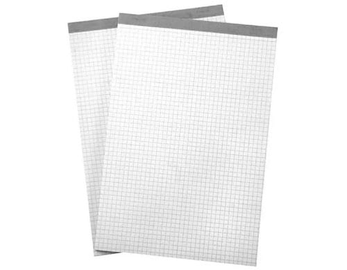 BüroLine Notizblock A7, 4 Stück 4 mm kariert, 65 g/m², 60 Blatt