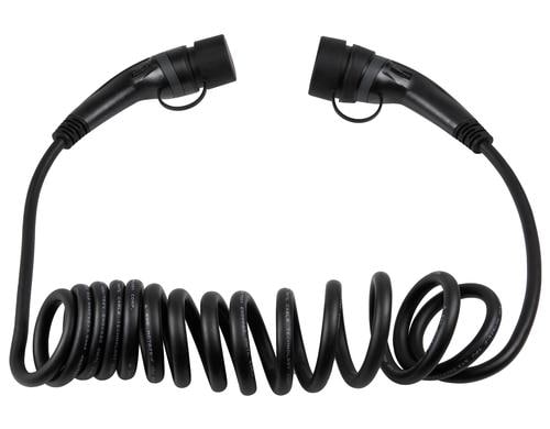 F.power Typ 2 Ladekabel THOR 22kW 5m S dreiphasig, 480V, 32A, spiralisiert