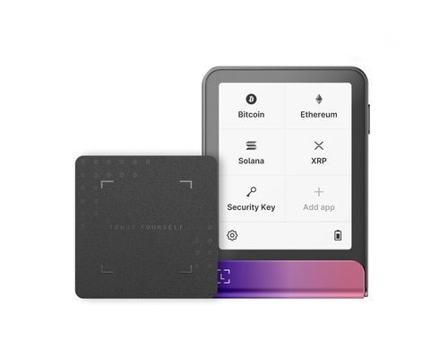 Ledger Flex Crimson Magenta Recovery Key Krypto-Wallet mit Recovery Key