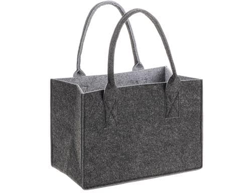 Glorex Filztasche, bicolor, anthrazit/grau H 26 x B 38 x T 24 cm