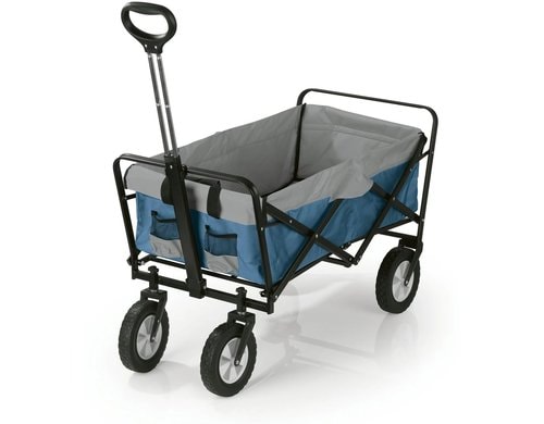 EASYmaxx Bollerwagen Faltbar Verstärkte Griffe, 100x50x61cm