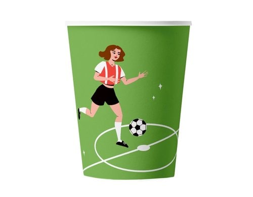 B+C Becher Womens Football grün 2.5dl, 10 Stück