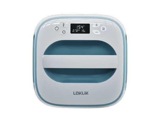 Loklik Transferpresse Easy weiss/blau 25,5 x 25,5 cm